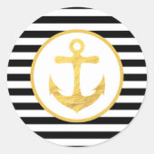 Anker & Strepen | Nautisch thema | STICKERS (Voorkant)