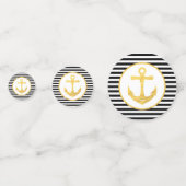 Anker & Strepen | Nautisch thema | Tafel Confetti (Voorkanten)