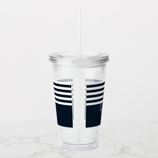 Anker & Stripes Acryl Drinkbeker (Rechts)