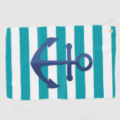 Anker & Stripes Golfhanddoek (Horizontaal)