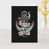 Anker Tattoo Kaart (Gele Bloem)