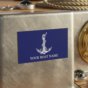 Anker Touw Boot Naam Vintage Scheepvaart