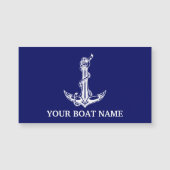 Anker Touw Boot Naam Vintage Scheepvaart (Voorkant)