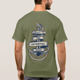 Anker Touw Voor Zeilen Het Avontuur Begint T-shirt