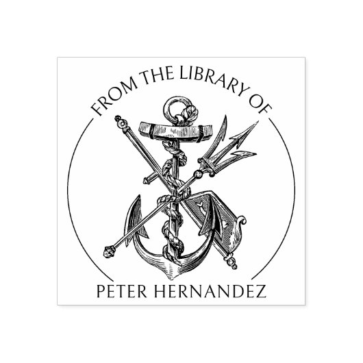 Anker uit de collectie van bibliotheek van scheepv rubberstempel (Afrduk)