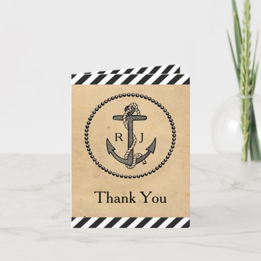 Anker uit de scheepvaart - Dankkaart Bedankkaart (Voorkant)
