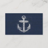 Anker uit de scheepvaart visitekaartje (Achterkant)