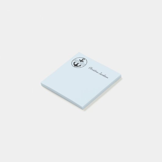 Anker - Van het bureau van douanenaam Post-it® Notes (Schuin)