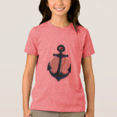 Anker van hoop: standvastig in liefde en thuis Tri-Blend shirt (Voorkant)