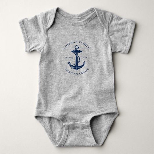Anker voor boot familie matching romper (Voorkant)