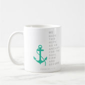 Anker voor de soep (Hebreeuws 6:19) Koffiemok (Links)