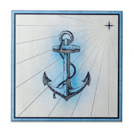anker voor zeeschepen tegeltje