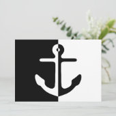 Anker voor zwart-wit splitsen kaart (Staand voorkant)