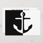 Anker voor zwart-wit splitsen kaart (Voorkant / Achterkant)