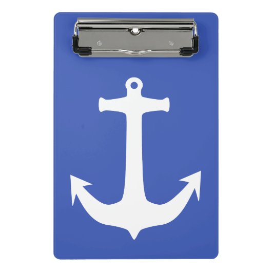 Anker wit + je achtergrond & ideeën mini klembord (Voorkant)