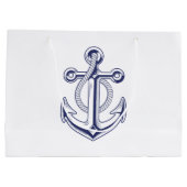 Anker Zeiler Marineblauw Scheepvaart Trouwdag Groot Cadeauzakje (Achterkant)
