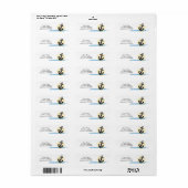 Anker, Zon en Water Etiket (Full Sheet)