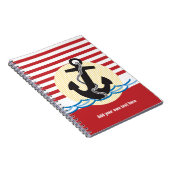 Anker, Zon en Water Scheepvaart Notitieboek (Rechterzijde)