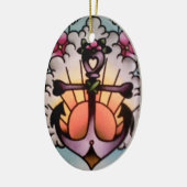 anker zonnebrand keramisch ornament (Links)