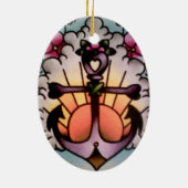 anker zonnebrand keramisch ornament (Achterkant)