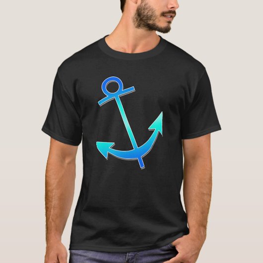 Ankerblauw T-shirt (Voorkant)