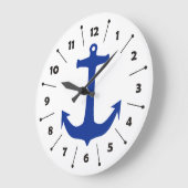 Ankerblauw + uw achtergrond en ideeën grote klok (Hoek)