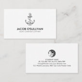 Ankerbootcharter Gevist Visitekaartje (Voorkant / Achterkant)