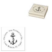  Ankercirkel Adresstempel Rubberstempel (Gestempeld)