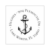 Ankercirkel Adresstempel Rubberstempel (Afrduk)