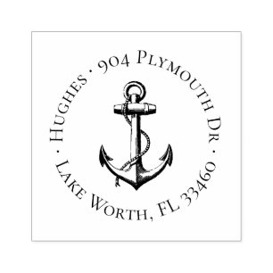  Ankercirkel Adresstempel Rubberstempel