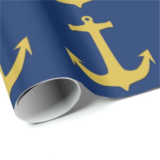 Ankergoud + uw achtergrond en ideeën cadeaupapier (Rol Hoek)