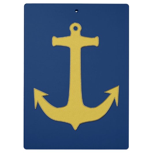 Ankergoud + uw achtergrond en ideeën klembord (Achterkant)