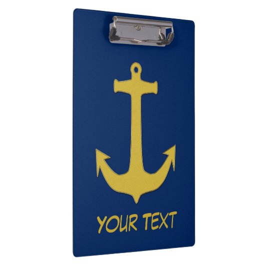 Ankergoud + uw achtergrond en ideeën klembord (Rechts)