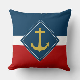 Ankergoud + uw achtergrond en ideeën kussen