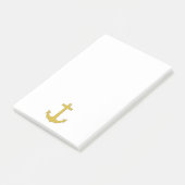 Ankergoud + uw achtergrond en ideeën post-it® notes (Schuin)