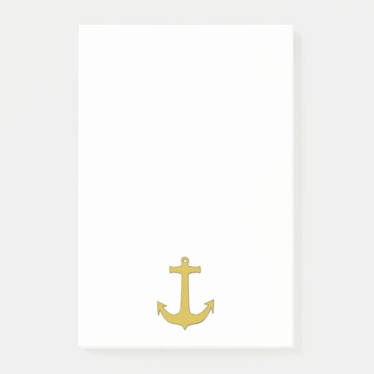 Ankergoud + uw achtergrond en ideeën post-it® notes (Voorkant)
