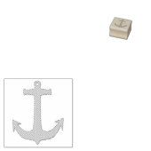 Ankergoud + uw achtergrond en ideeën rubberstempel (Gestempeld)