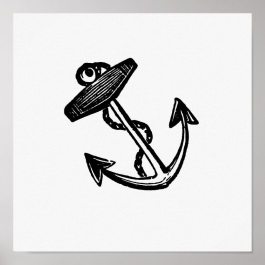  ankerillustratie poster (Voorkant)