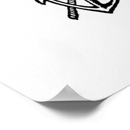 ankerillustratie poster (Hoek)