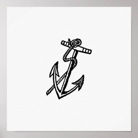  ankerillustratie poster (Voorkant)