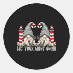 Ankerkabouter Christelijk Gezegde laat je licht sc Ronde Sticker
