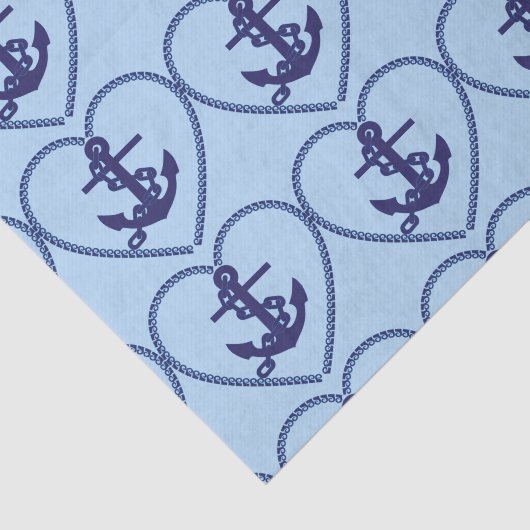 Ankerketting Hart tissuepapier (Detail)