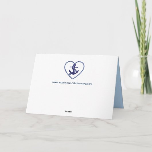 ankerkettinghart wenskaart kaart (Achterkant)