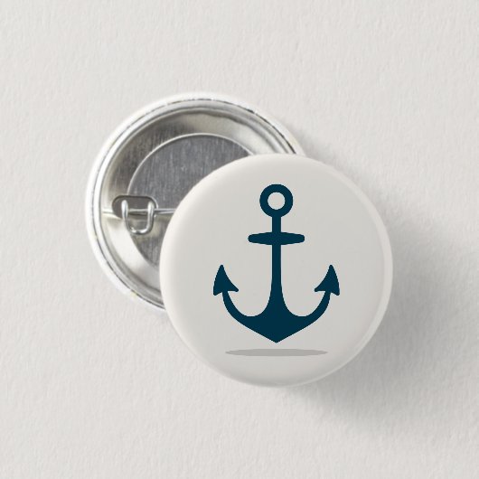 Ankerklein, 1¼-inch ronde Button (Voorkant /achterkant)