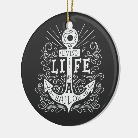 Ankerleven - Nautisch Quote Ornament (Links)