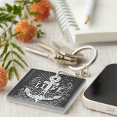 Ankerleven - Vetgedrukte Nautische Sleutelhanger (Voorkant Rechts)