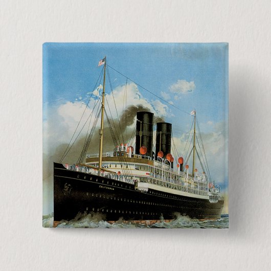 Ankerlijn Vierkante Button 5,1 Cm (Voorkant)