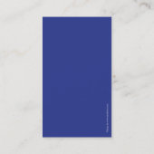 Ankerlint blauw wit zeilend visitekaartje (Achterkant)