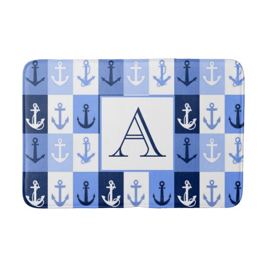 Ankermonogram badmat (Voorkant)