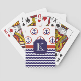 Ankermonogram speelkaarten